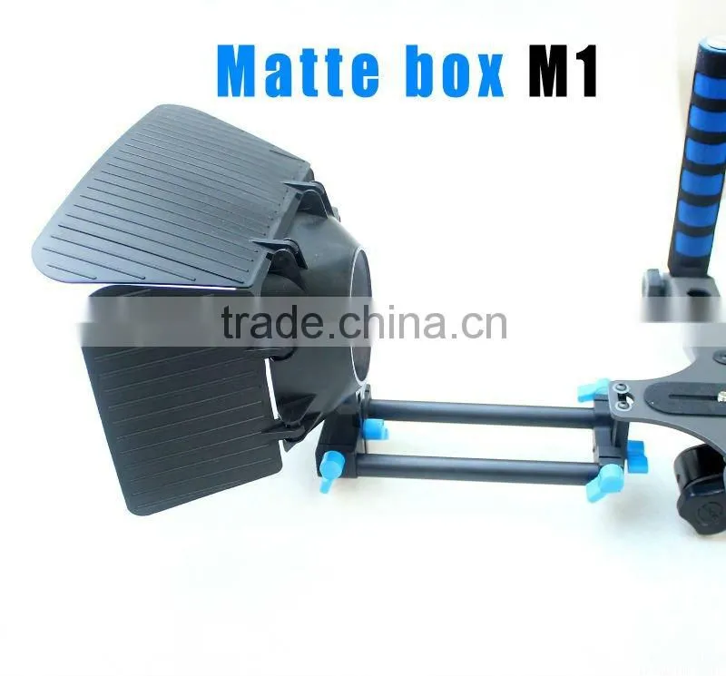 Matte box M1 for 15MM rail rod support follow focus 550D 60D 600D 5D2 dslr camera