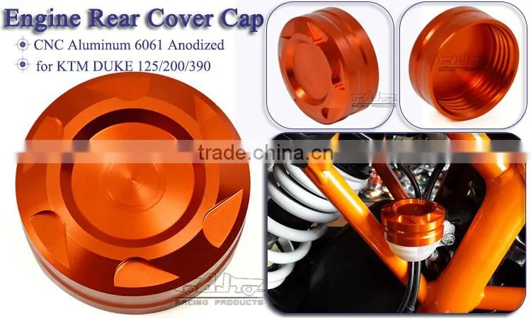 BJ-OC-013C Motorcycle Accessory Wholesale Aluminum CNC Engine Rear Fluid Reservoir Cap for KTM DUKE 125/200/390