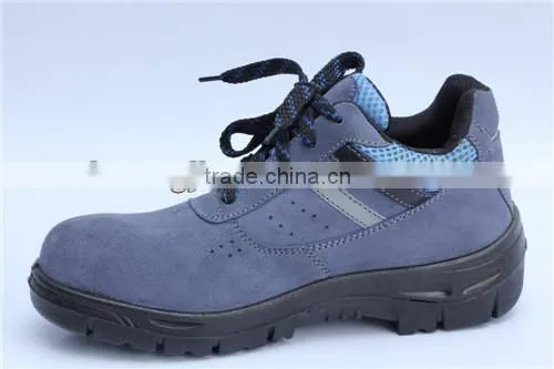suede leather steel toe work shoes safety shoes 9068