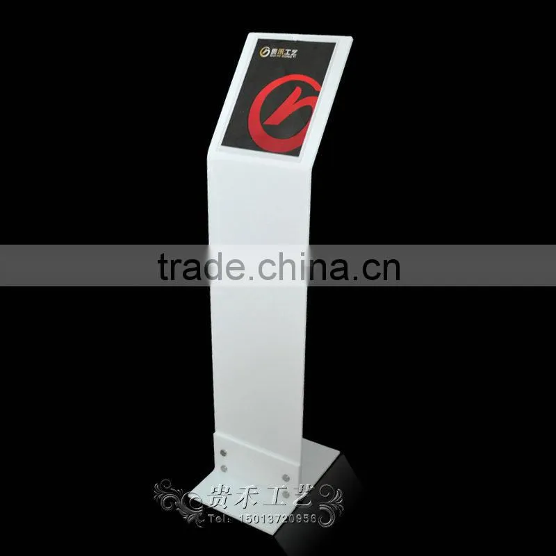 White Hight quality Acrylic poster display stand,magazine display