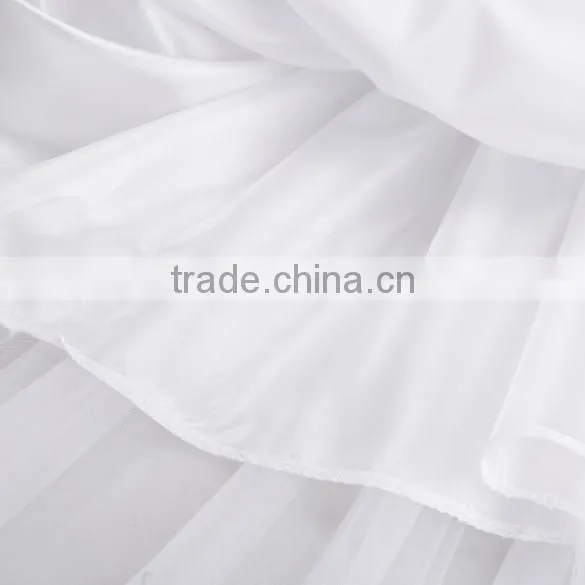 Fashion Children Girls Mesh Halter High Waist Asymmetrical Hem Ball Gown Tutu Party Dress/Flower girl dress