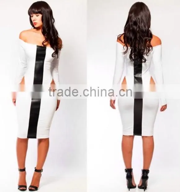 customize fashion lady dress knee length dresses