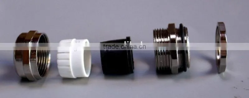 high quality IP68 waterproof brass plate Nickel cable gland