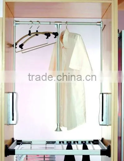 Up-down clothes rack