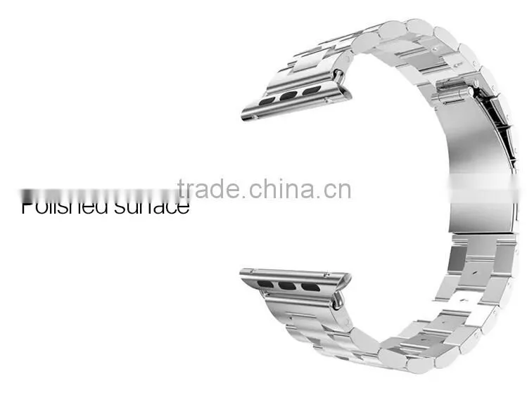 Stainless Steel Metal Strap Watch Band for Apple Watch With Band Adapter
