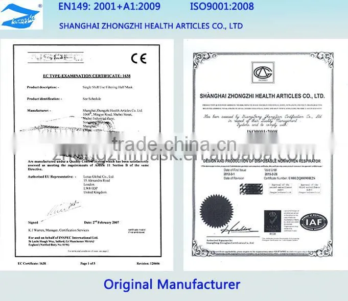 labour protection activated carbon filter mask