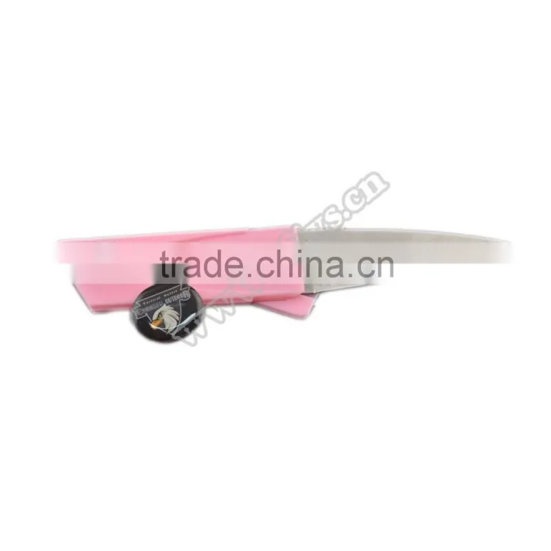 Mini plastic handle pocket knife for outdoor camping equipment