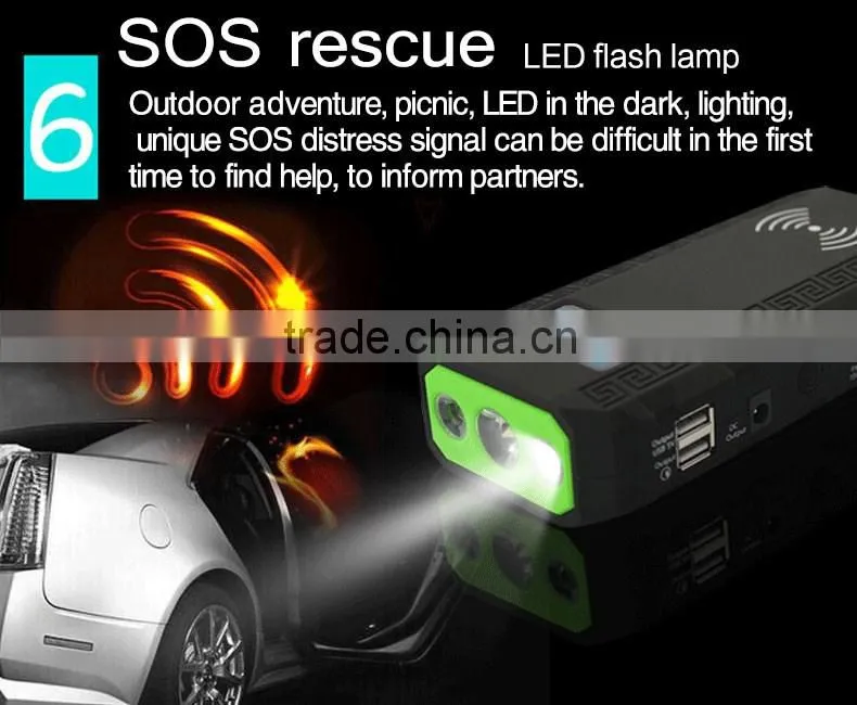 Car Emergency battery wireless charger 13600mAh Mini Jump Starter 12v car jump starter Power Bank for Car Jump Start