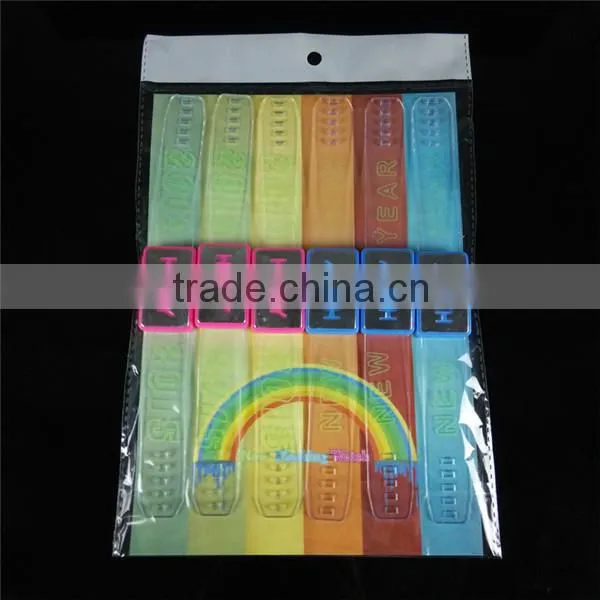 light up wristband custom plastic wristband light