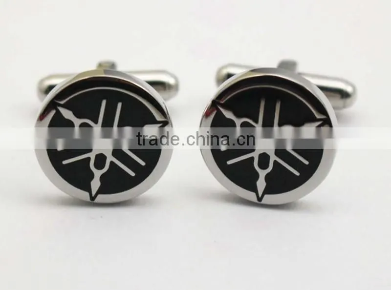 Factory Wholesale Casual Men Stainless Steel Cufflink With Logo