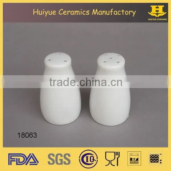 Salt and pepper ceramic shakers