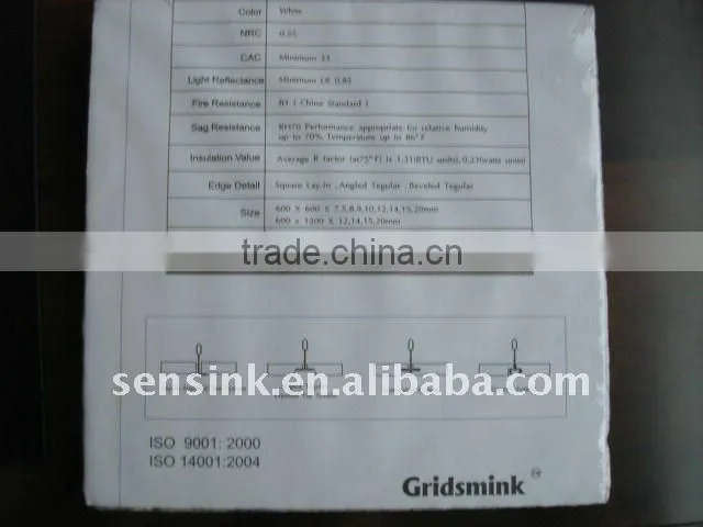 Mineral Fiber Ceiling Board System-GM16