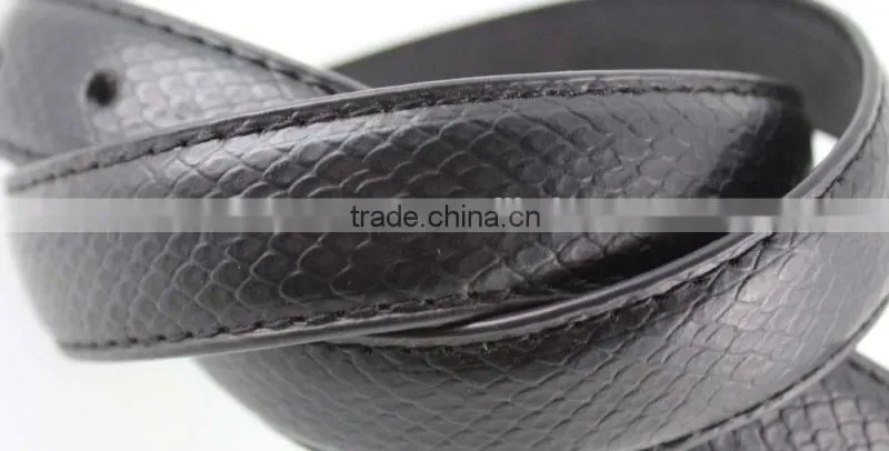 2015 New Design women accessories pu belt with black leather for jeans in YiWu