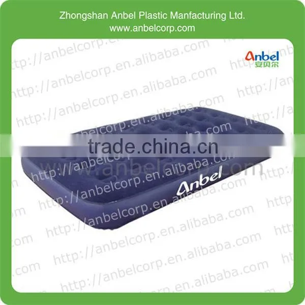 Anbel flocked PVC single size luxury inflatable mattress airbed