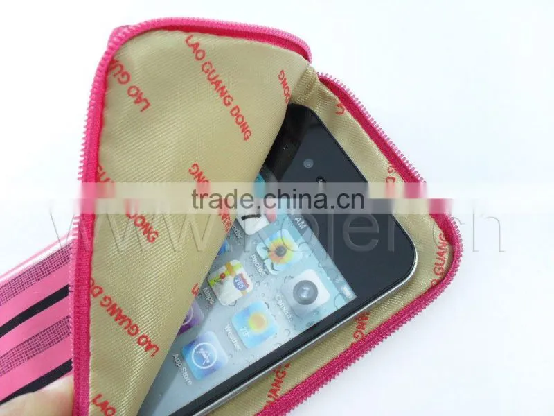 Latest Zipper Pouch For IPhone 4