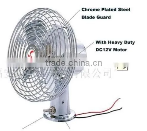 6 inch metal car fan with CE*RoHS approved