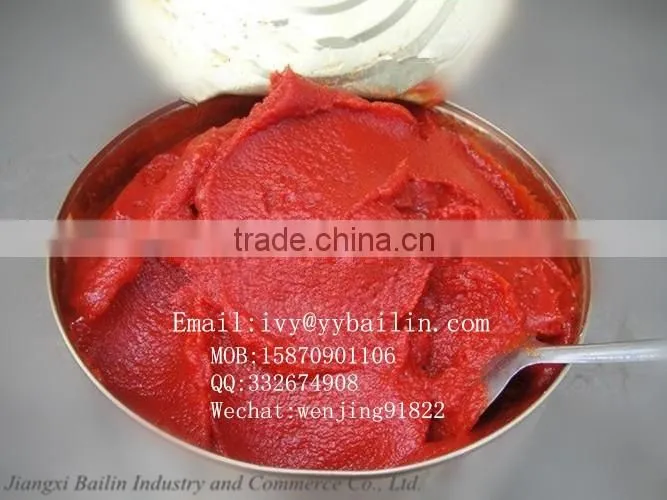 Factory supply good quality and lower price canned tomato paste