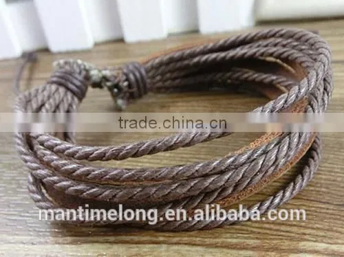 leather wrap bracelet braided leather bracelet teen leather bracelet