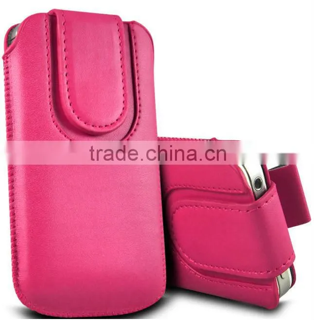 manet pull tab leather pouch