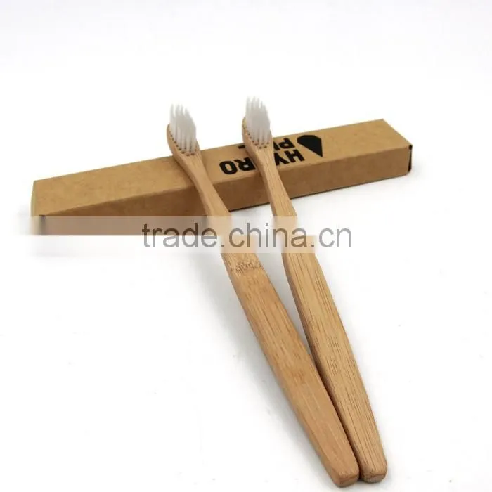 Top quality 100% Biodegradable Environmental Charcoal Bamboo Toothbrush natural bamboo handle hotel bamboo toothbrush