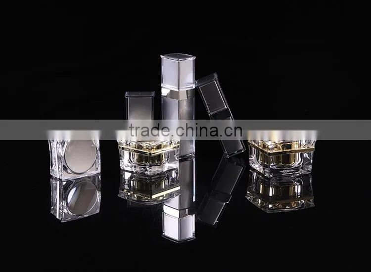 Latest design Acrylic Fashion black cosmetic packaging