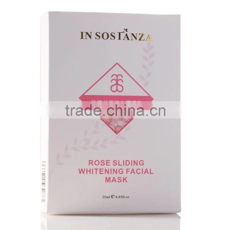 Sliding rose whitening facial mask