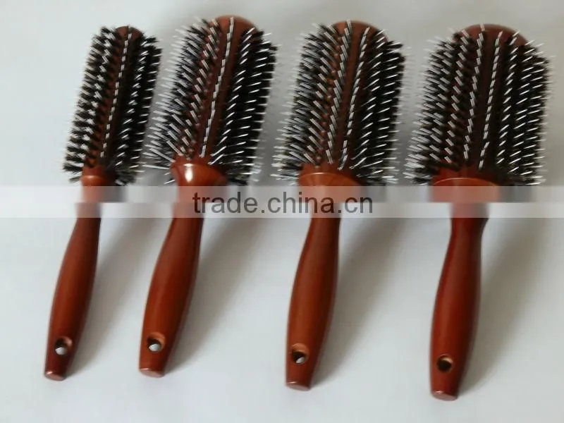 wooden porcupine hair brush