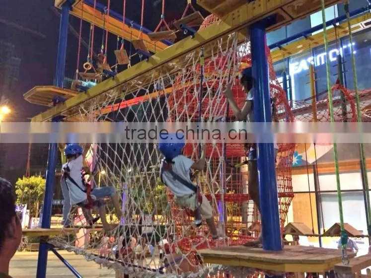 2015 New product high ropes course for kids outdoor playground