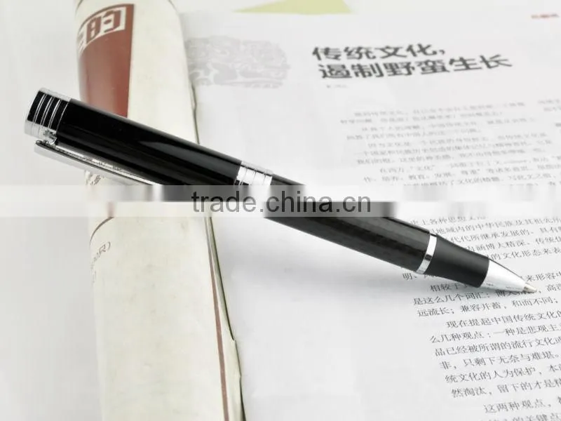 business luxury logo engraved by engraver machin carton fibre pen with plating parts for electronic promotion TC-CF005