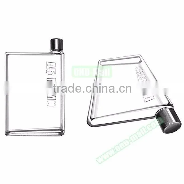 BPA Free Mini A5 Memo Paper Bottle Memo Water Bottle Flat Memo Bottle