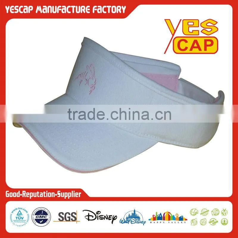 summer outdoor sun visor /sun protection visor/sport visor/Zipper cap