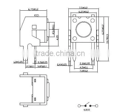 micro tact switch miniature switch tact switch