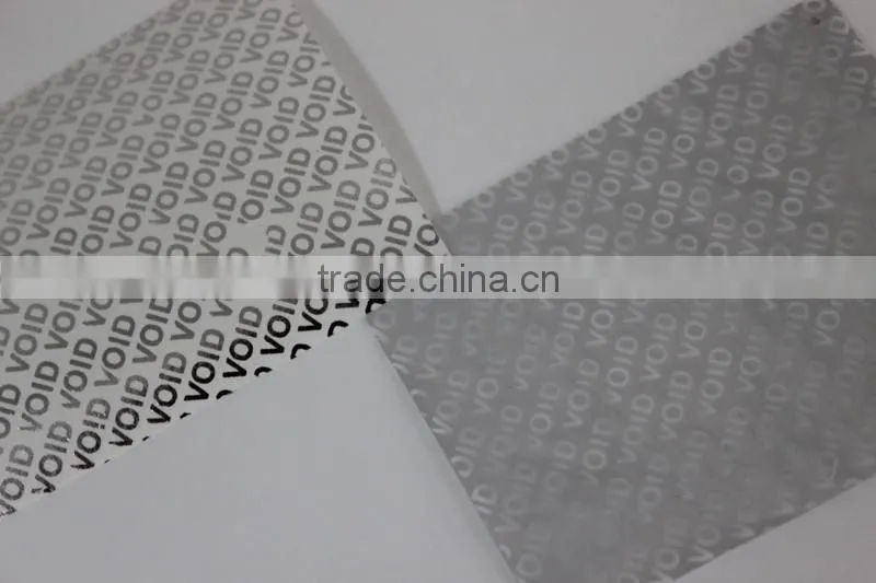 Anti-counterfeit paper / tamper evident stickers