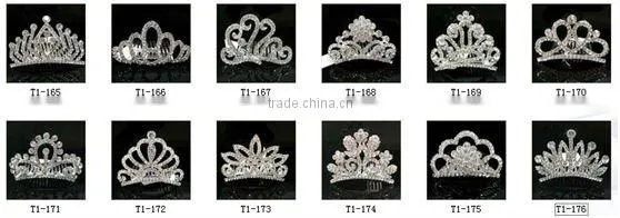 crystal pearl alloy hair combs