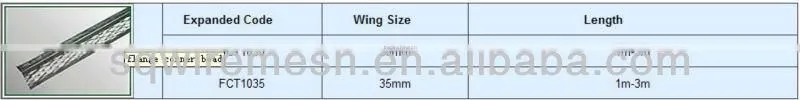 flange corner bead