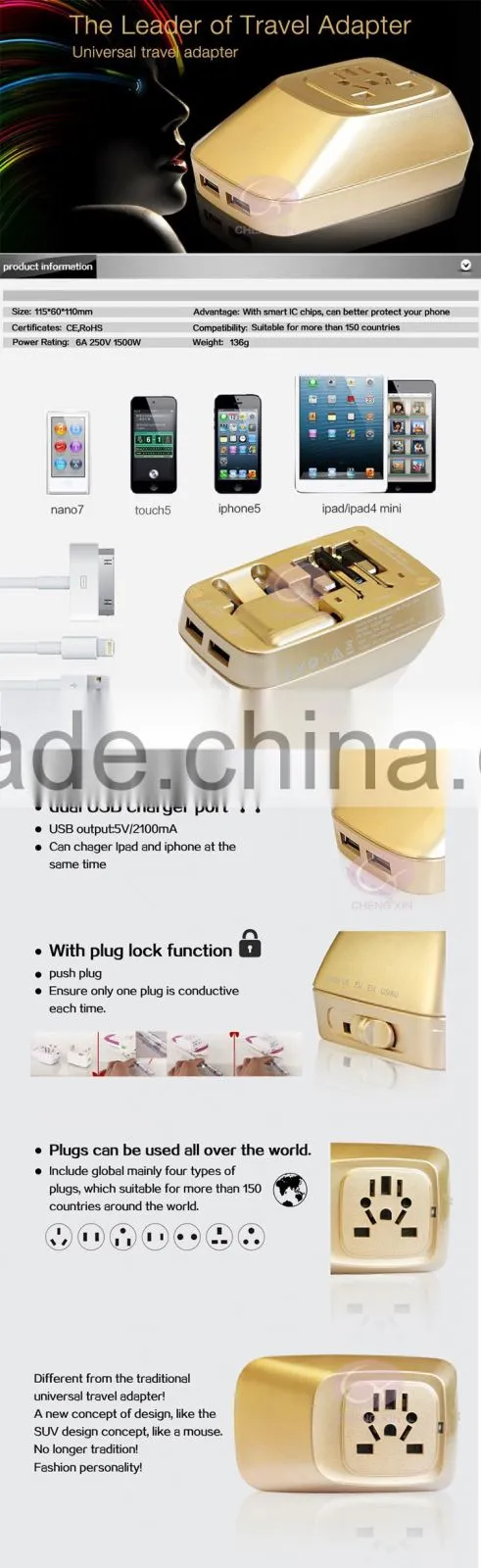 2.5mm to 3.5mm adapter headphone jack for 20000mah portable power bank for laptop