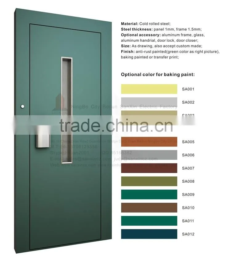 Elevator semi-automatic swing door made in china SX-2011-A
