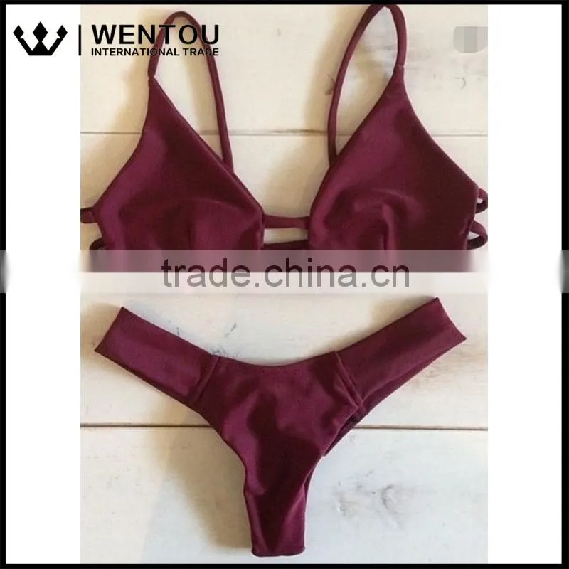 Wentou Hot Selling Sexy Women Brazilian Swimsuit Bikini