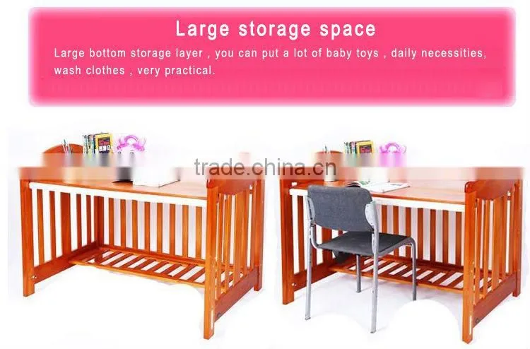2015 best quality Wooden baby bed