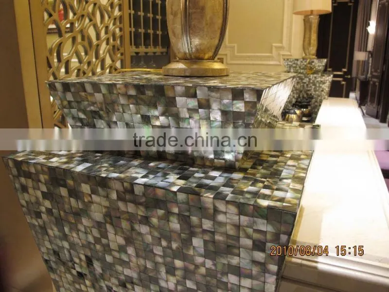 black mother of pearl regular seamless shell tile