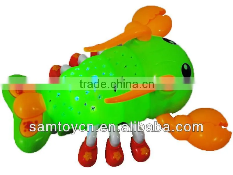 BO crayfish shaped kids projector toys with light&music