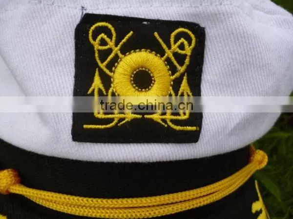 Custom Classical Military Captain Sailor Hat