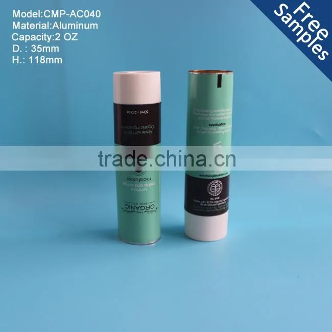 2 OZ double wall cap aluminum tube for nutrition gel ,60g collapsable aluminum tube