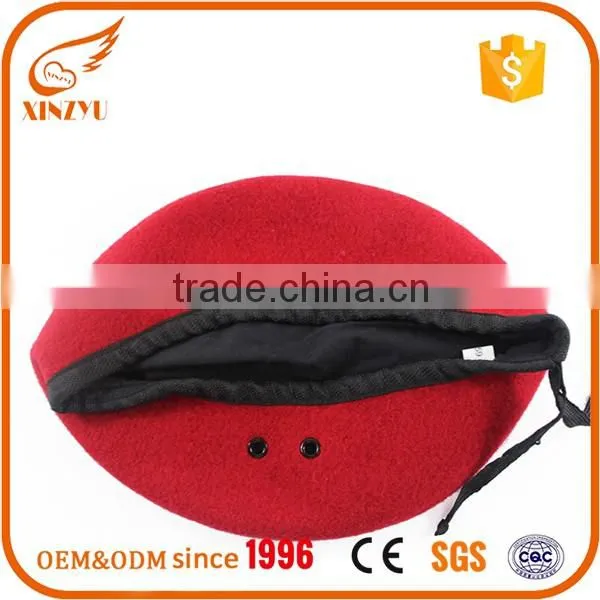 wholesale custom softtextile beret cap as decorate knitted beret cap