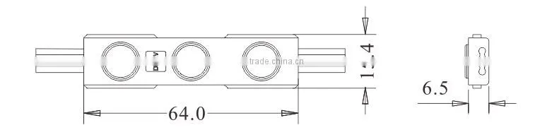3 lamp RGB led module SMD5050 GLMD129