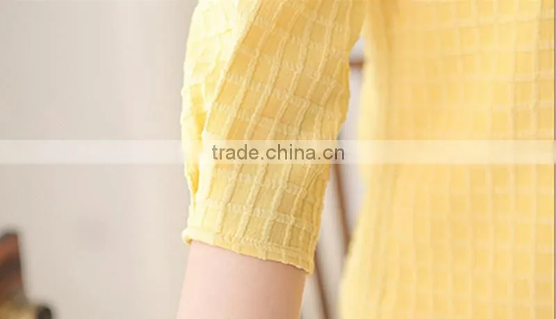 fashion ladies plain design t-shirt full sleeve