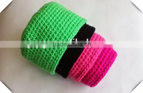 Hand crochet storage baseket , crochet basket set, crochet basket