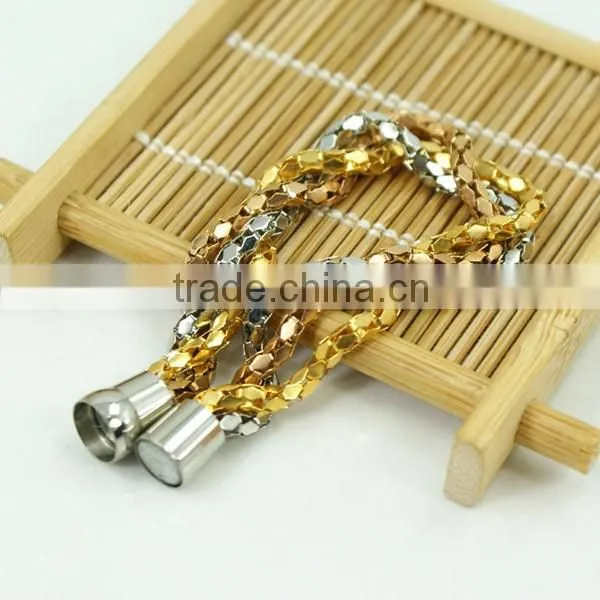 Stainless steel mesh chain bracelet