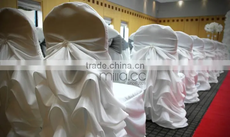 Taffeta ruffled chiavari chair covers for weddings