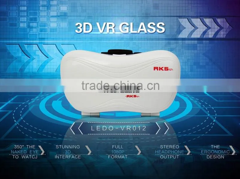 cheap price VR Box 3D Glasses With Remote For 3D Movie VR Headset Dropship